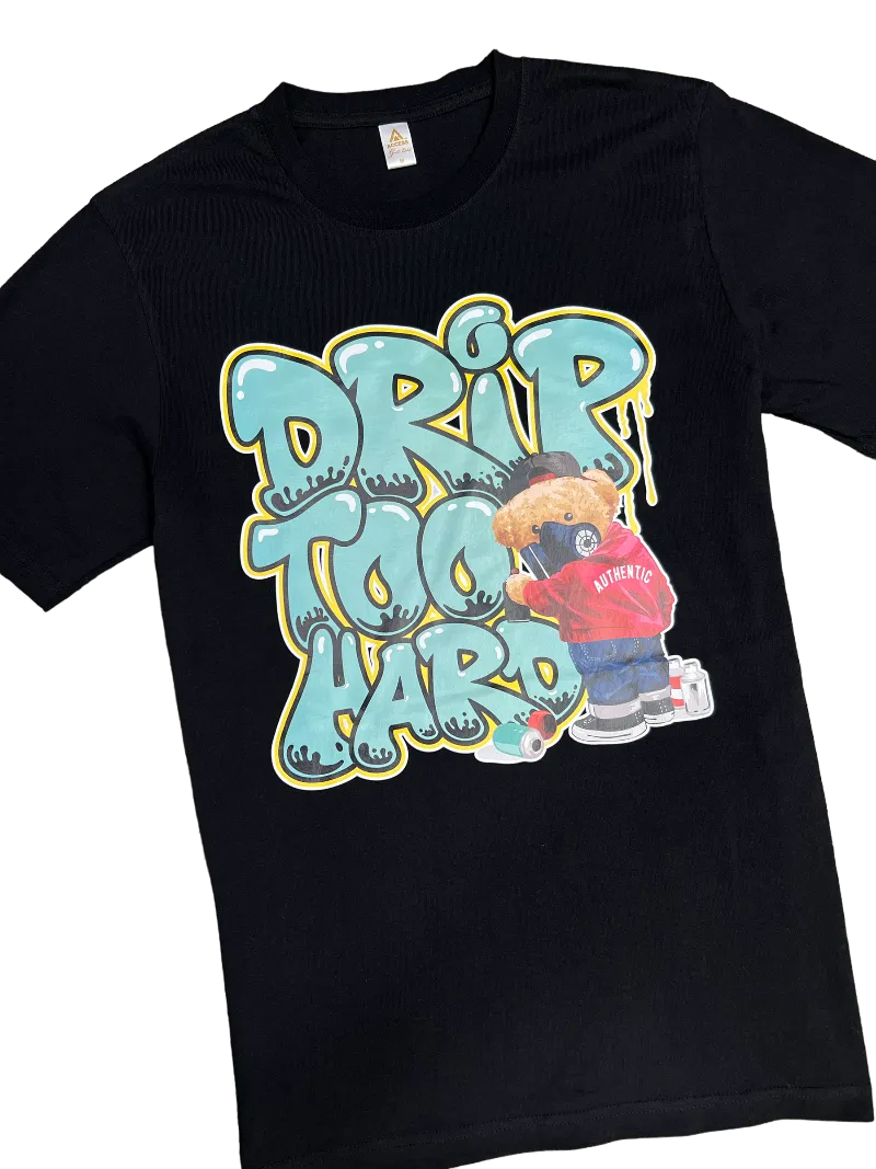 Black Men's Graphic Tees 100% Cotton