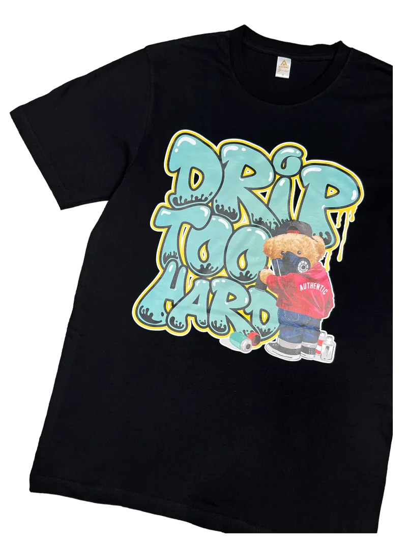 Black Men's Graphic Tees 100% Cotton