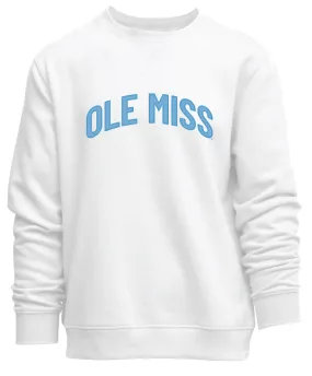 Camp David Everyday Crew- White- Arch Ole Miss
