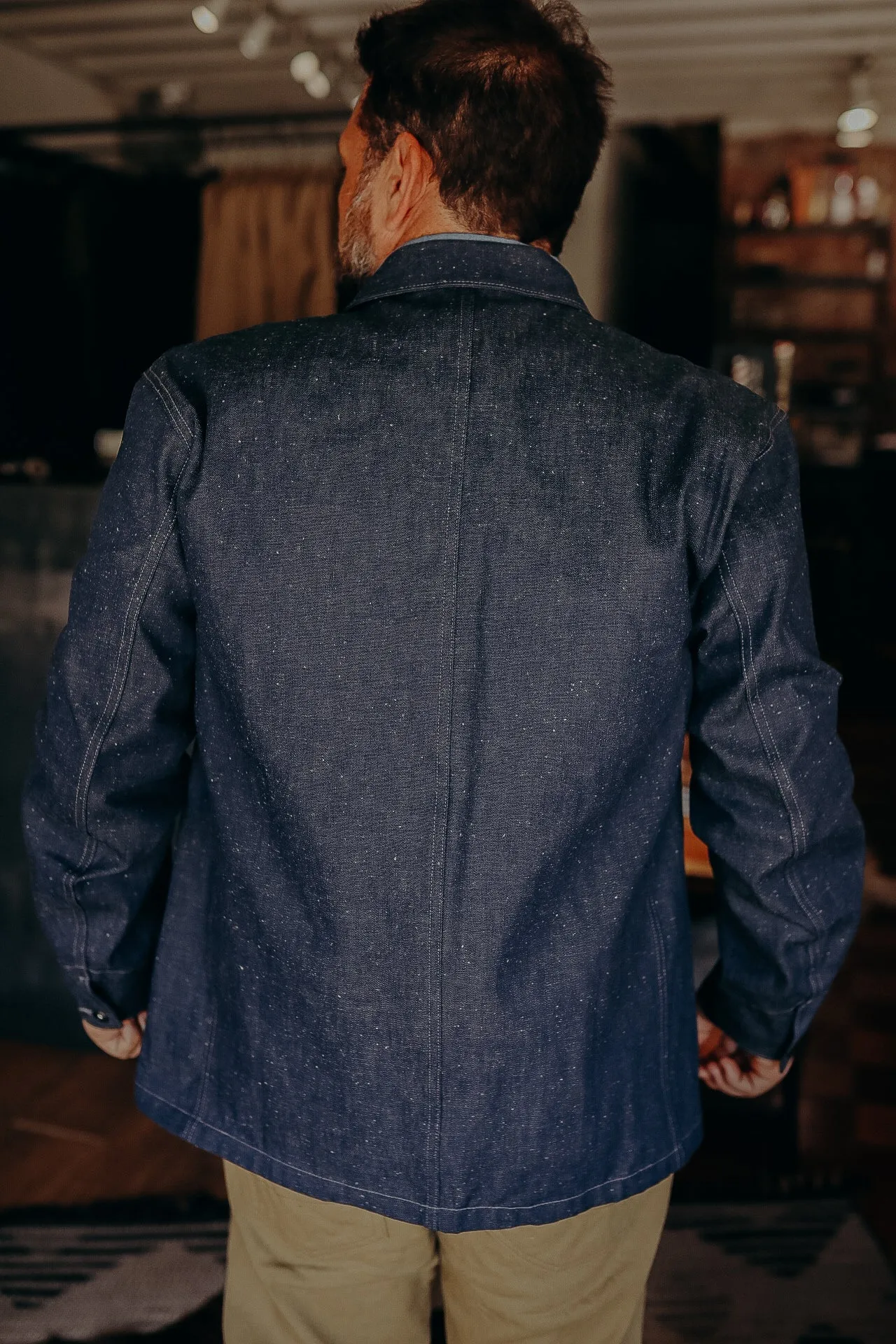 Chore Jacket-Nep Denim