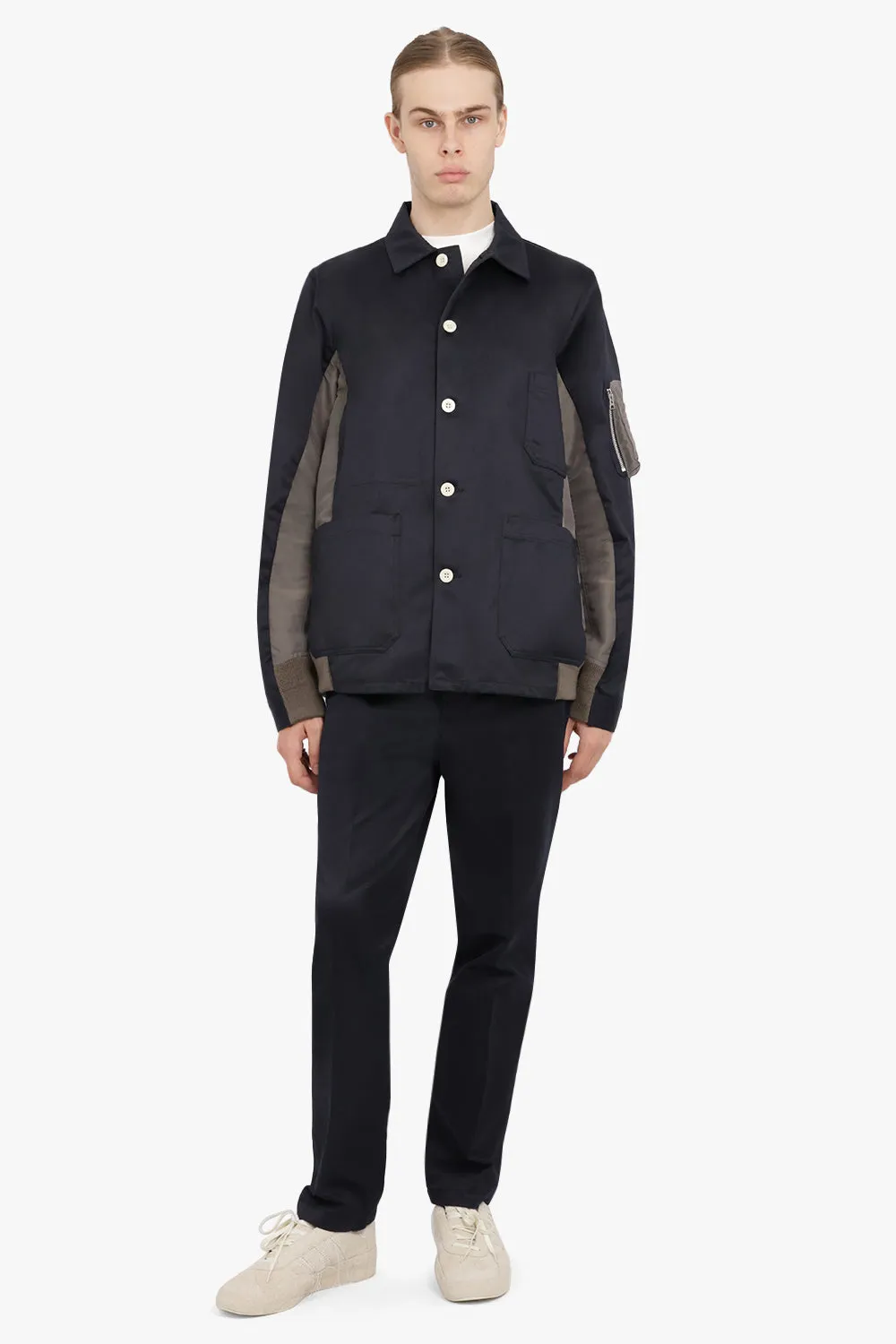 COTTON CHINO PANTS | BLACK