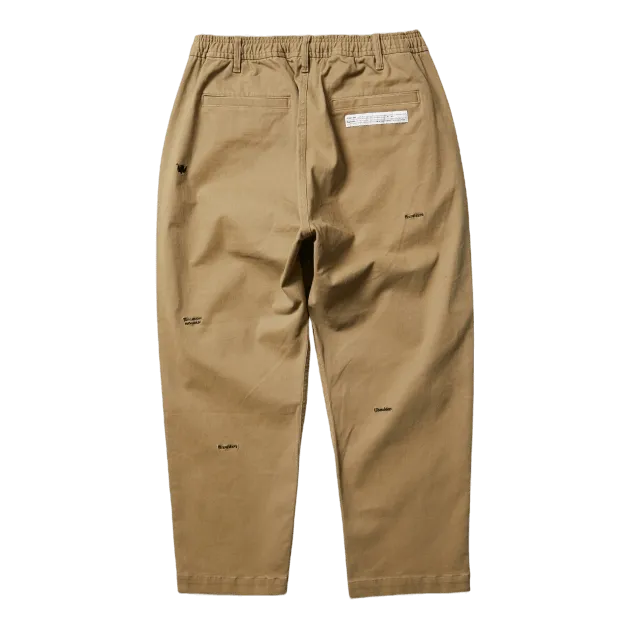 Embroidery Chino Trousers Beige
