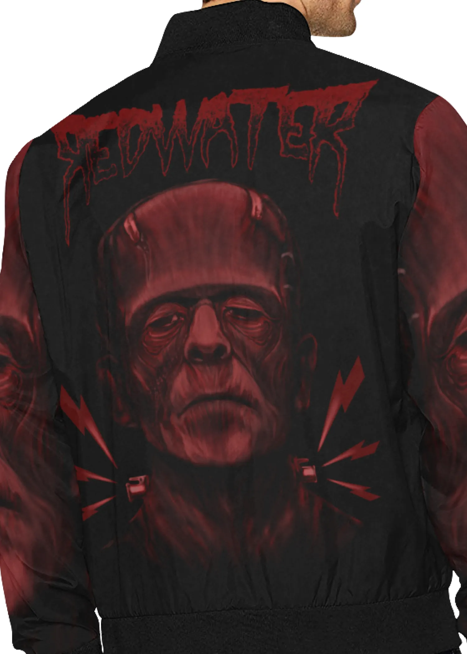 Frankenstein Red Water Bomber Windbreaker Jacket