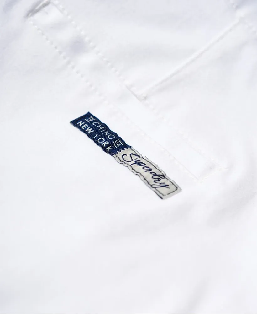 Ladies Superdry City Chino Pants - Optic White