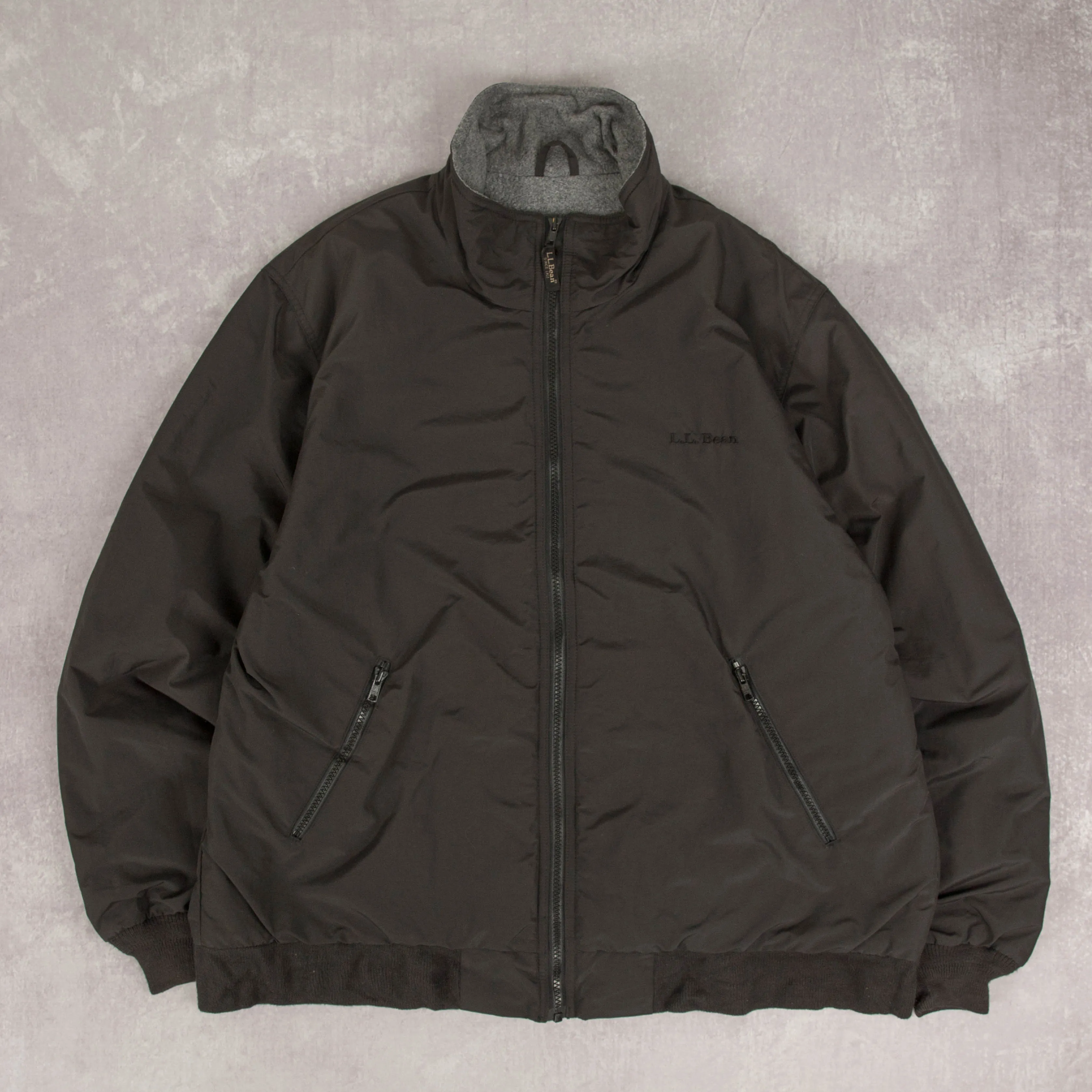 MEN'S VINTAGE L.L.BEAN WARM-UP BOMBER JACKET - LARGE