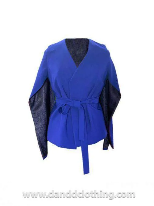 Stylish African Blue D&D Jacket