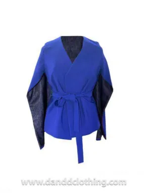 Stylish African Blue D&D Jacket