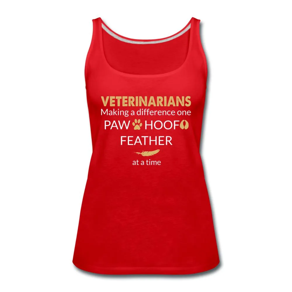 Veterinarian- Making a Difference  Women's Tank Top