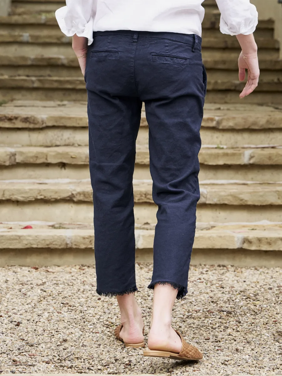 Wicklow - Navy Italian Performance Linen