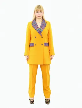 Yellow Oversize Women's Suit